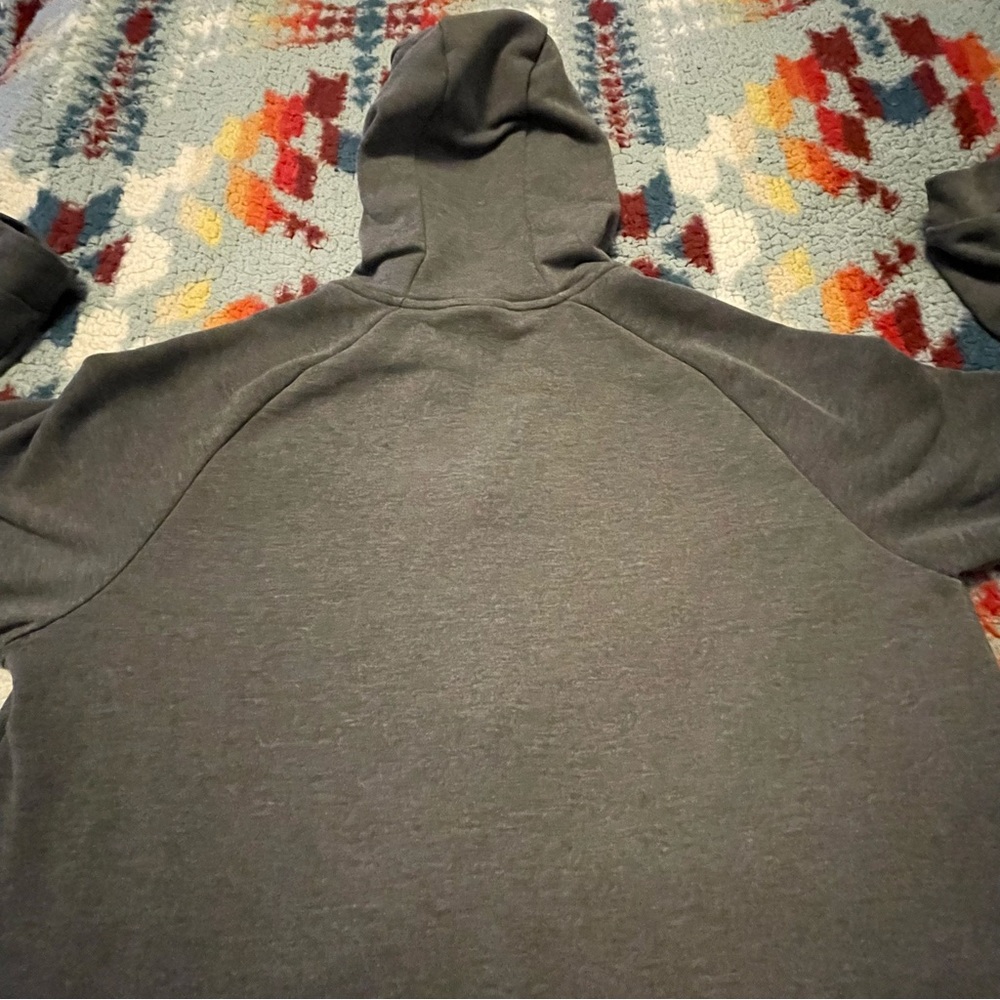 Nike Dri Fit Full Zip Hoodie Gray Men’s Size Large Athletic Drawstring Casual - Picture 12 of 14